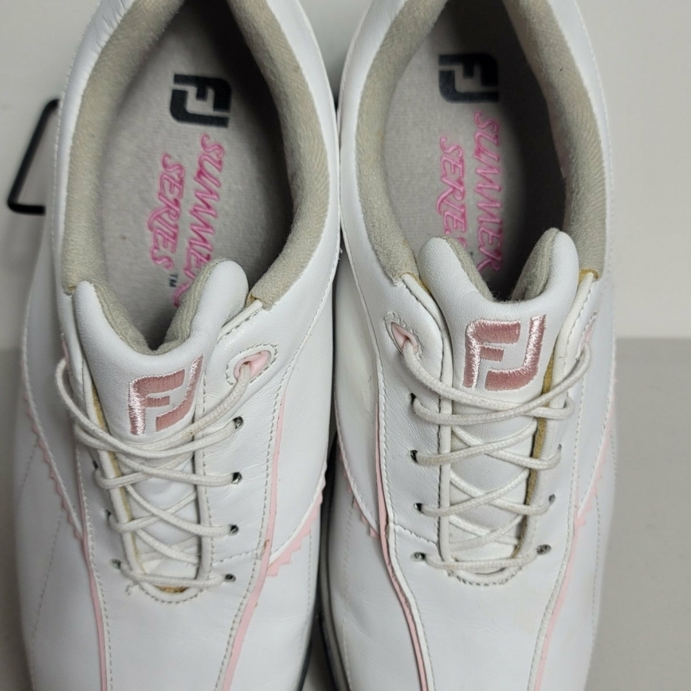 FootJoy Summer Series #98628 White and Pink Golf Shoes Size US 8M Women's FJ - Picture 6 of 9